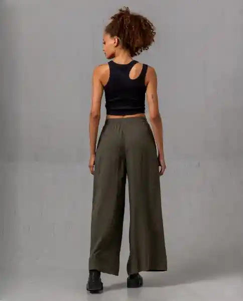 Pantalón Mujer Verde Talla 14 Rifle