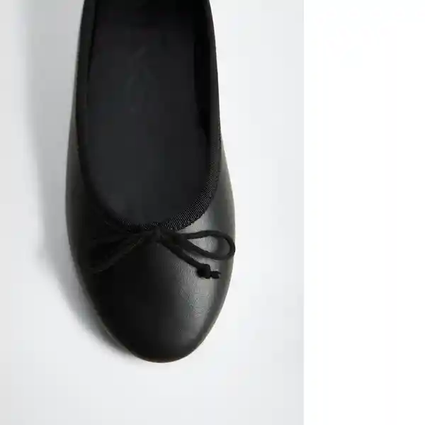 Zapato Paso Negro Talla 40 Mujer Mango