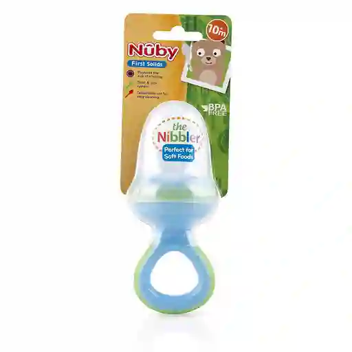 Nuby Alimentador Frutas y Vegetales Nibbler Con Tapa