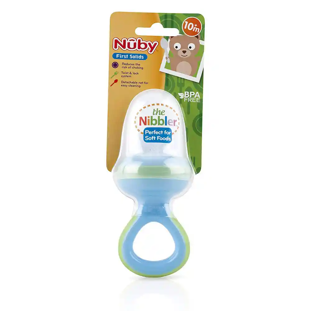 Nuby Alimentador Frutas y Vegetales Nibbler Con Tapa