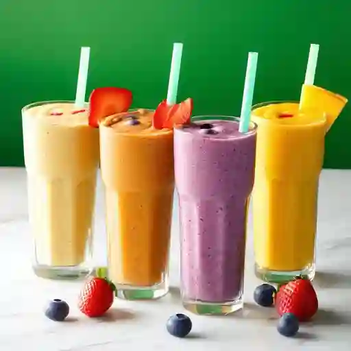 Jugos Naturales en Leche 16 Oz