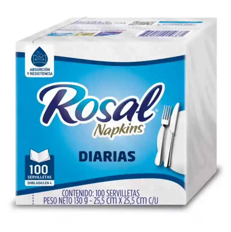 Rosal Servilleta de Mesa Absorbentes y Gruesas