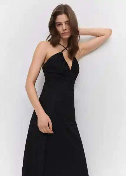 Vestido Martina Negro Talla XS Mujer Mango