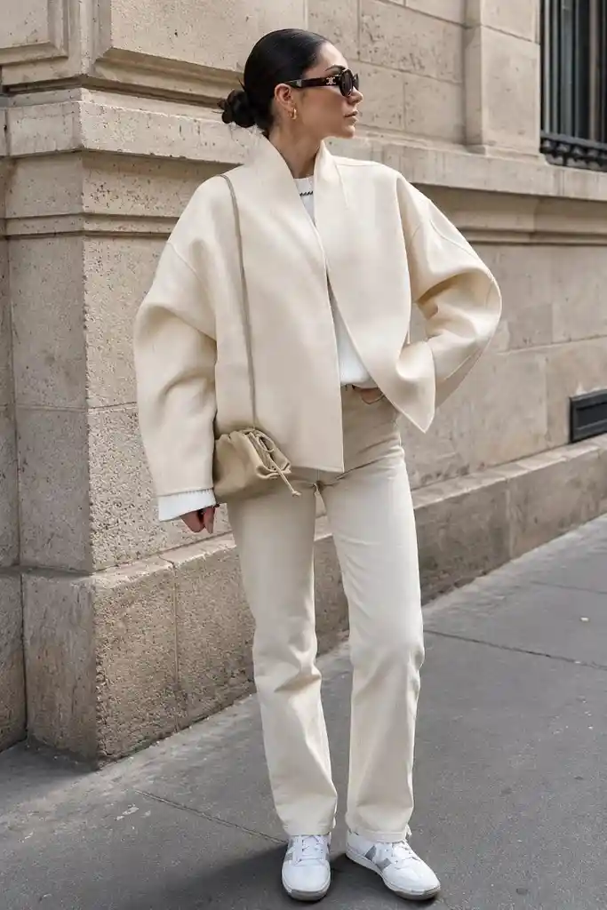 Chaqueta Nácar Talla S Mantequilla