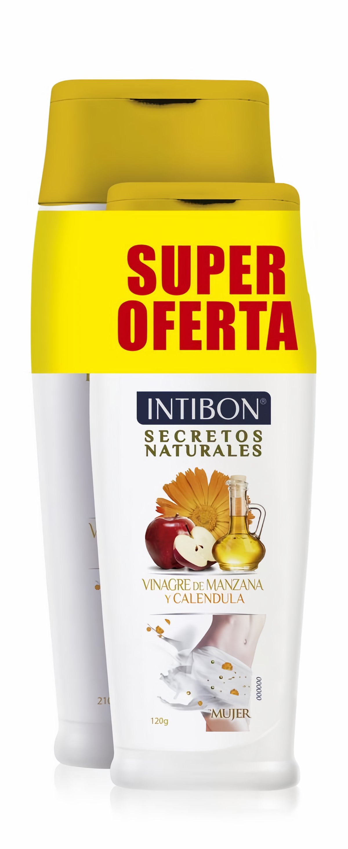 Intibon Pack Jabón Intimo Secretos Naturales con Vinagre de Manzana y Caléndula 210 g