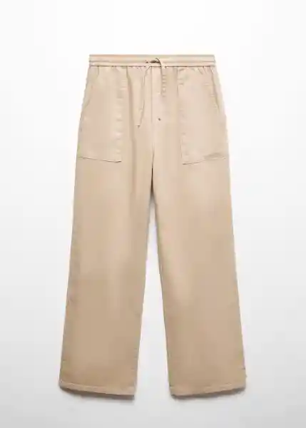 Pantalón Suki Arena Talla L Mujer Mango