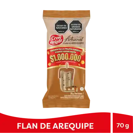 Crem Helado Artesanal Flan Arequipe 70 g