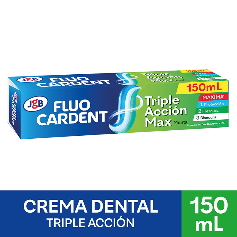 Fluocardent Crema Dental Triple Acción Max 150 mL