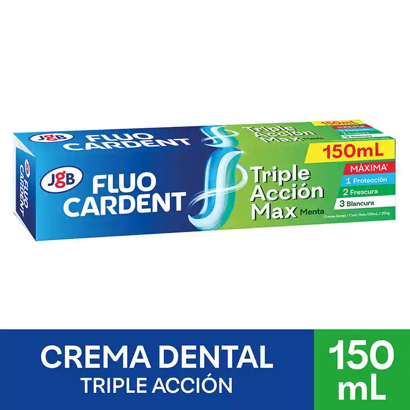 Fluocardent Crema Dental Triple Acción Max 150 mL