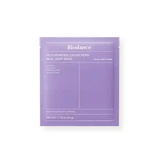 Mascarilla Facial Biodance Rejuvenating Caviar Pdrn Real Paquete