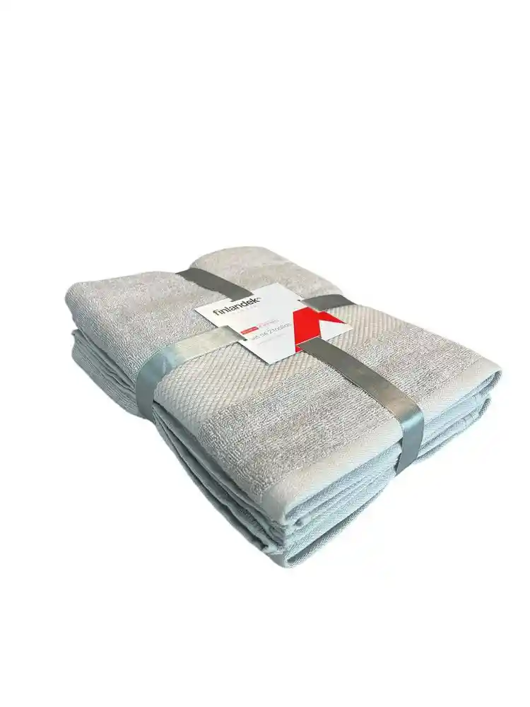 Setx2 Pzas Toalla Baño Finlandek Toacotton8