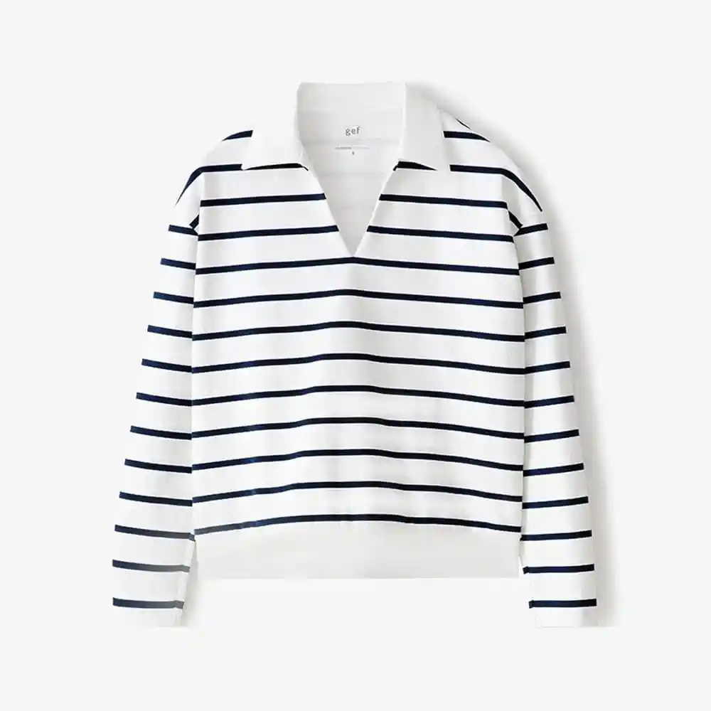 Buzo Manga Larga Cuello Polo y Escote Femenino Lotoz Gef Talla L