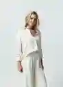 Camisa Jana Mujer Crudo Marfil Claro T M 012G308 Naf Naf