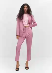 Pantalón Boreal Rosa Talla 46 Mujer Mango