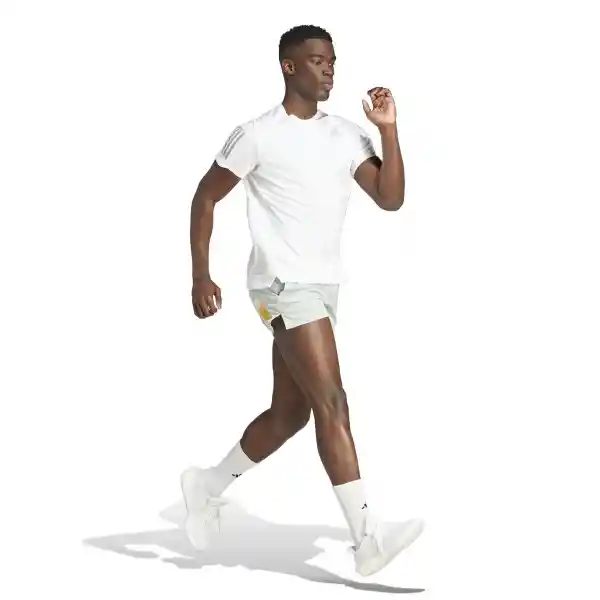 Adidas Short Run Icons Para Hombre Gris Talla M7