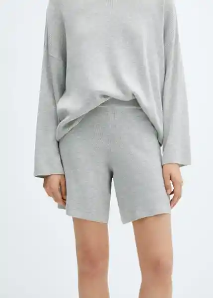 Short Pijama Avellana Gris Claro Vigoré Talla S Mujer Mango