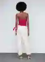 Top Lemon Fucsia Talla M Mujer Mango
