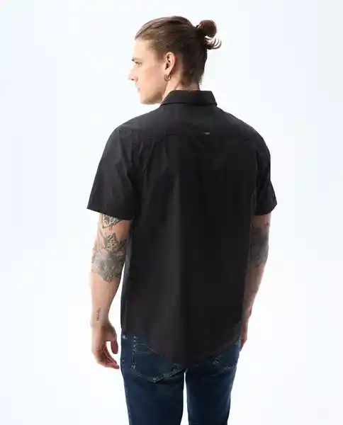 Camisa Hombre Negro Talla S 811G005_NEG190303 Americanino