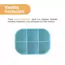 Organizador Plástico Compartimento Alta Macaron Azul Miniso