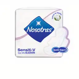 Nosotras Toallas Higiénicas Sensiti-V 