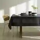 Mantel Liso Prepicado Poliéster Negro Casaideas