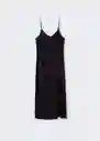 Vestido Asun Negro Talla 24 Mujer Mango