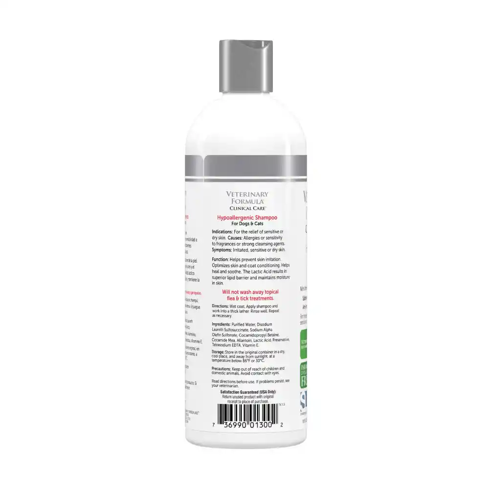 Veterinary Fórmula Shampoo Clinical Care Hipoalergénico