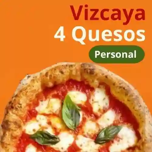Pizza 4 quesos personal