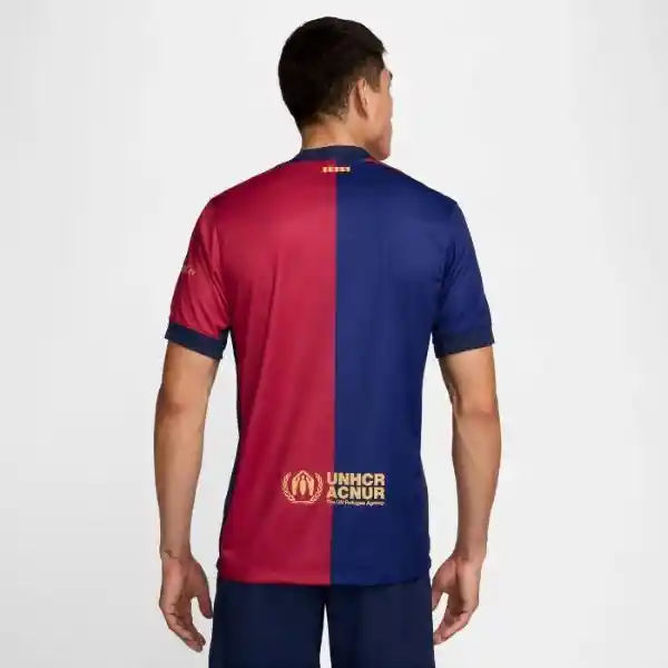 Nike Jersey Fcb Manga Corta Stad Hm Para Hombre Azul Talla S