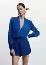 Mono Casino Azul Talla Xs Mujer Mango