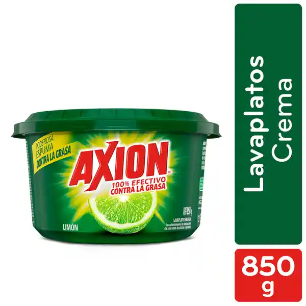 Lavaplatos en Crema Axion Limon 850g