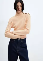 Buzo Jersey Lalo Beige Talla M Mujer Mango