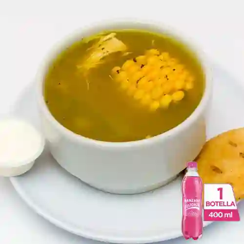 Combo Ajiaco + Postobón Manzana 400 ml