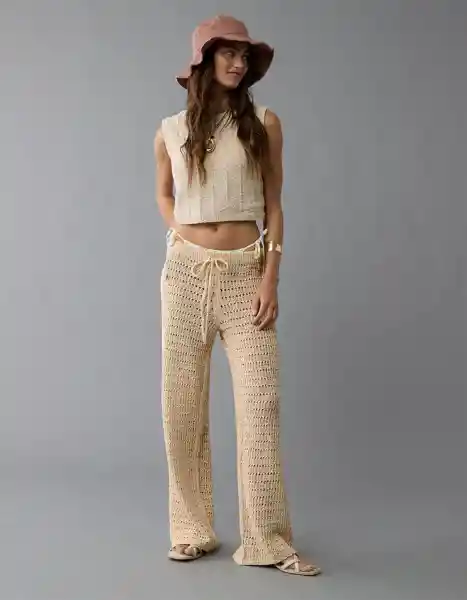 Falda Mujer Beige Talla: MEDIUM 5395676 American Eagle