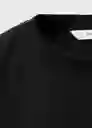 Camiseta Should Negro Talla 08 Niñas Mango