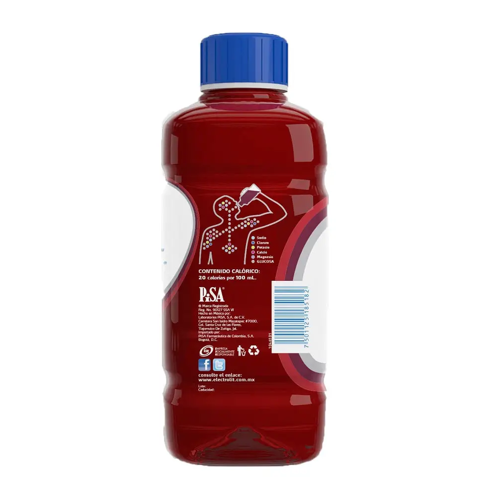 Electrolit Suero Oral Rehidratante con Sabor a Flor de Jamaica
