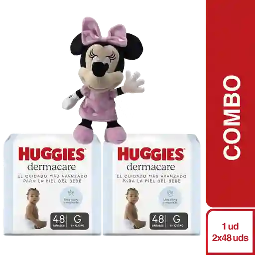 Combo Pañal Huggies 3/G Cuidado + Disney Peluche Minnie Mouse