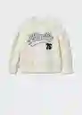 Sudadera Atlanta Offwhite Talla 12 Niñas Mango