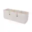 Organizador Plástico Apilable Escritorio Macaron Blanco Miniso