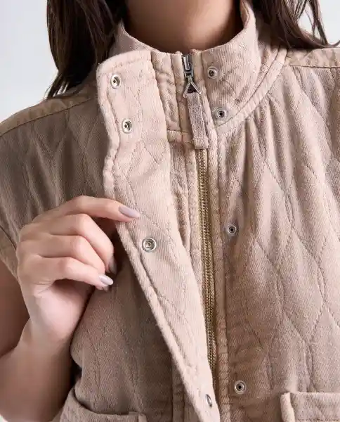 Chaleco Mujer Café Talla L 699G000_CAF171038 Americanino