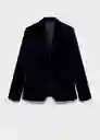 Blazer Americana Combi Azul Noche Talla M Mujer Mango