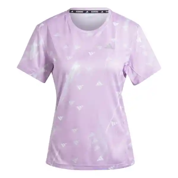 Adidas Camiseta Run It Bl Tee Para Mujer Morado Talla XS