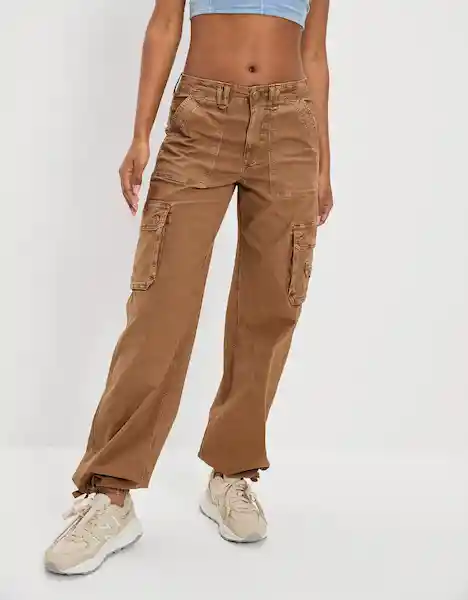 Pantalón Mujer Café Talla 6 LONG American Eagle