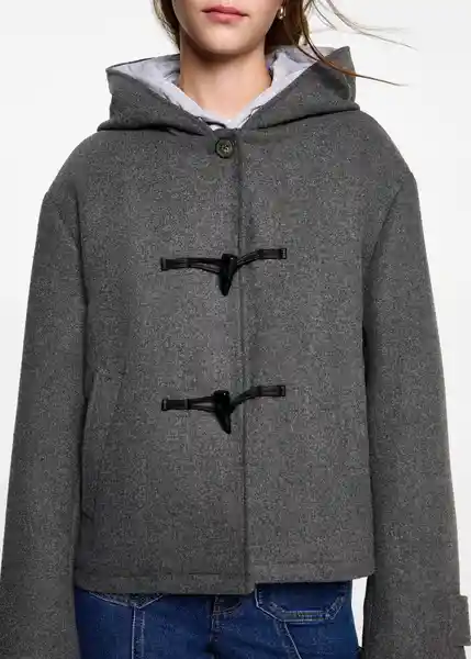 Abrigo Alamar Gris Talla 18 Teen Niñas Mango