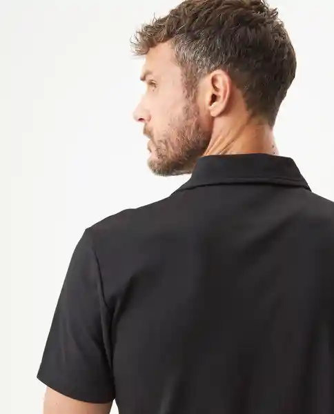 Camiseta Polo Functional Negro Sombrío Ultraoscuro L Chevignon