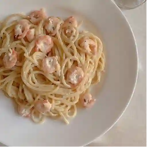 Pasta con camarones