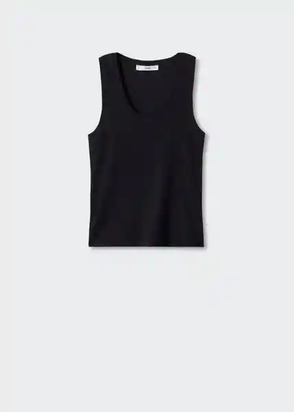 Top Tima Negro Talla S Mujer Mango