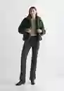Abrigo Sherpa Verde Pastel Talla 19 Teen Niñas Mango