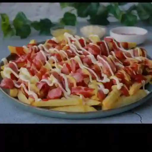 Salchipapas sencillas