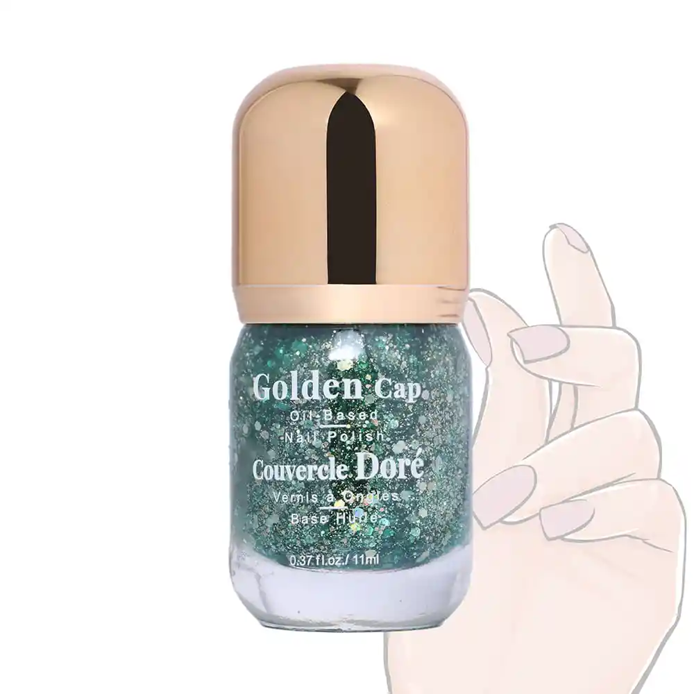 Miniso Esmalte Para Uñas a Base de Aceite Diamante Verde 17